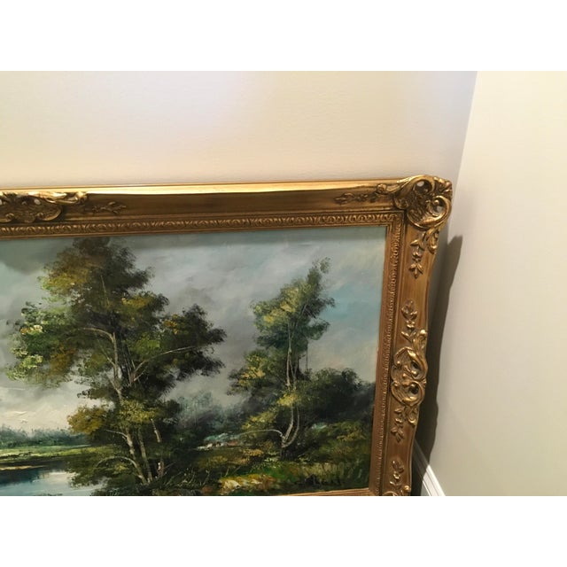 Landscape with stream Oil on Canvas painted by Italian Artist, Georgi Colberti. He is known for painting landscapes. In...