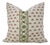 Fabdivine Linen Blend Priya Decorative Pillow Cover 18x18 Inch Hand Block Printed Throw Cushion For Sale