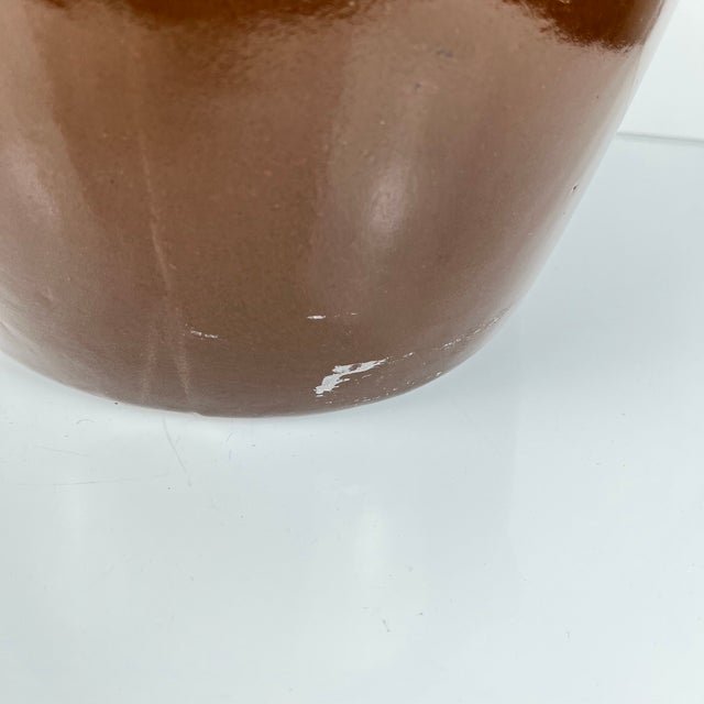 Large Antique Stoneware Pot for Preserving Confit in Brown Color, 1900 For Sale - Image 6 of 12