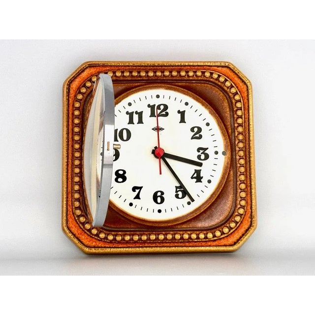 Ceramic Kitchen Wall Clock from WLH, 1960s, in Flawless conditions. Designed 1960 to 1969 This piece has an attribution...
