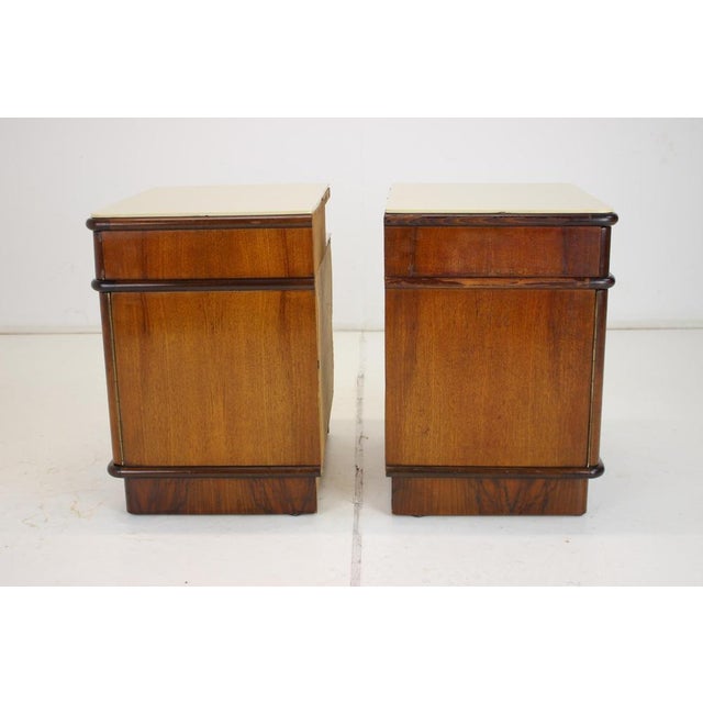 Bedside Tables, Czechoslovakia, 1945s, Set of 2 For Sale - Image 16 of 18