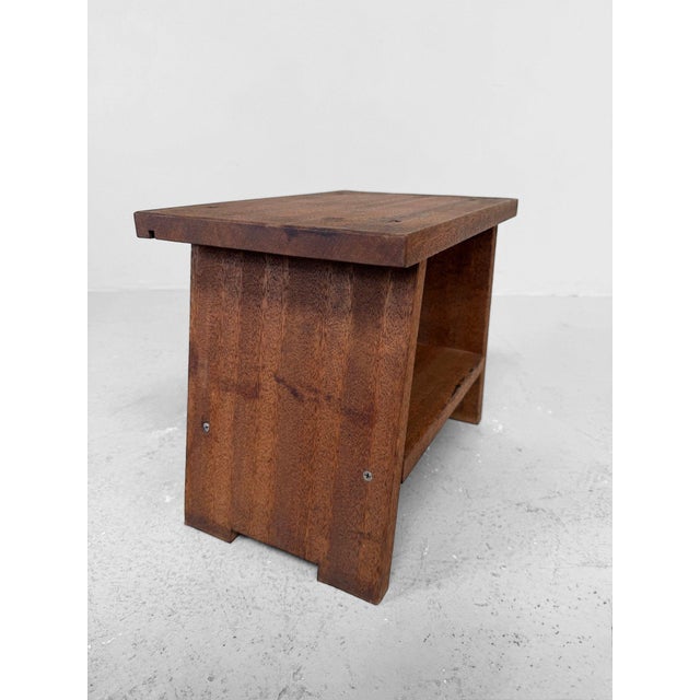 Wood Japanese Shōwa Wooden Step Stool, 1970s For Sale - Image 7 of 11