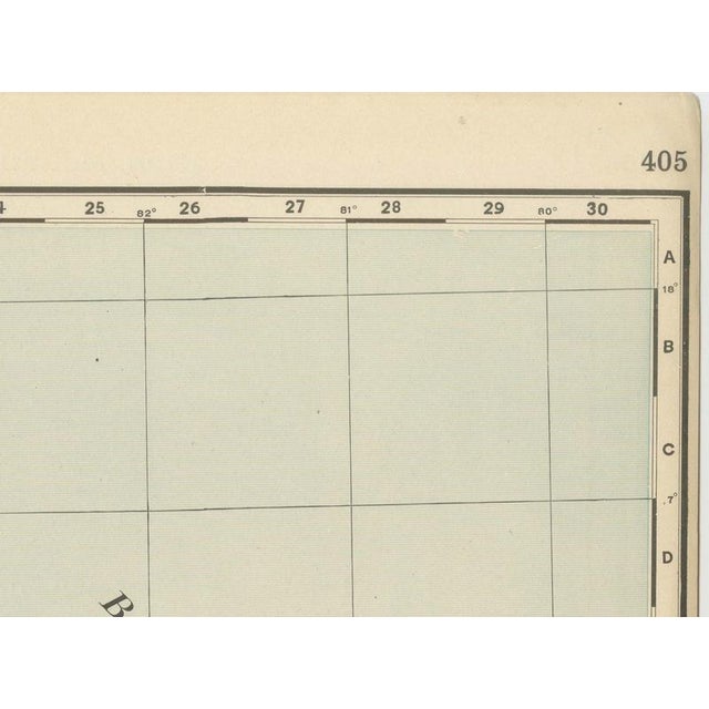 Paper Antique Map of Central America with Proposed Nicaragua Canal, 1899 For Sale - Image 7 of 12