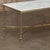 Mid-Century Carrara Marble and Gilded Brass Maison Jansen Style Coffee Table For Sale In Dallas - Image 6 of 16