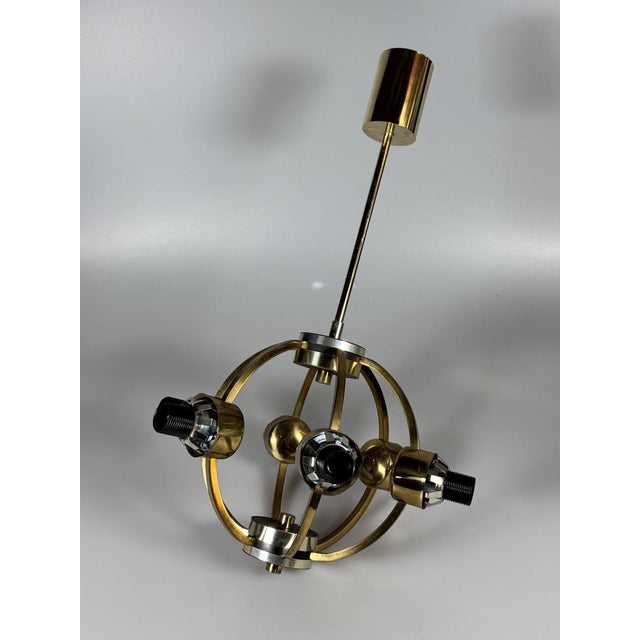 Sputnik Six-Light Chandelier in Glass from Kaiser-Leuchten, 1960s For Sale - Image 17 of 18