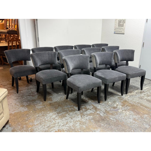 Mediterranean Galero Furniture Klismos Style Dining Side Chairs, Set of Twelve For Sale - Image 3 of 12