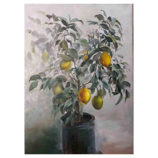 Elena Mardashova, Lemon Tree, Oil on Canvas, 2020 For Sale