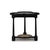 Rustic Black Clover Accent Table For Sale - Image 4 of 8