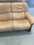 Late 20th Century Vintage Ekornes Stressless Eldorado High Back Leather Reclining Sofa and Ottoman For Sale - Image 5 of 12