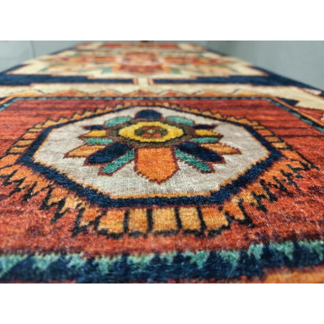 Blue Rug Upholstered Ottoman Bench Chairish