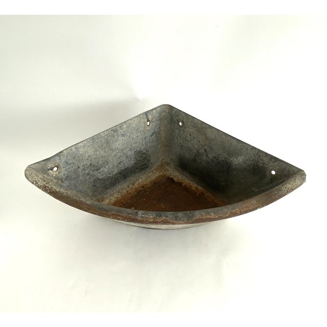 Farmhouse Farmhouse Corner Galvanized Feeder Planter For Sale - Image 3 of 9