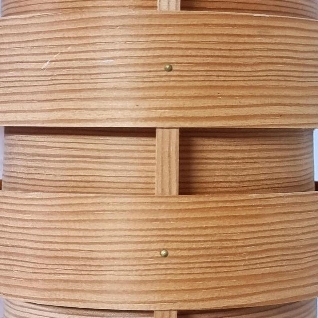 1960s Scandinavian Modern Pine Wall Light by Hans Agne Jakobsson for Markaryd, Sweden, 1960s For Sale - Image 5 of 12