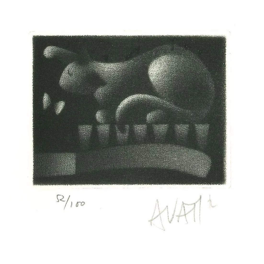Rabbit - Original Etching on Paper by Mario Avati - 1970s 1970s | Chairish