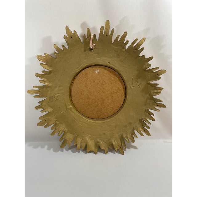 Large Vintage 1960s Florentine Style Sunburst Mirror, Made in Italy For Sale - Image 13 of 18