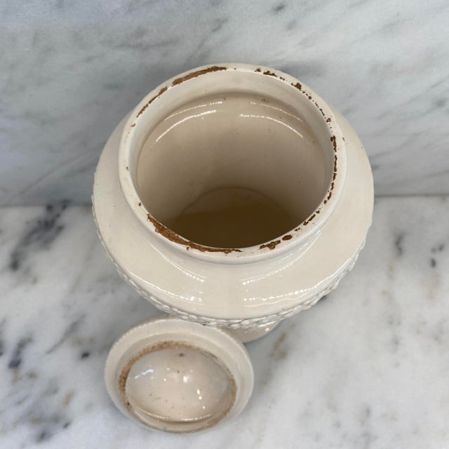 Antique Italian Apothecary Jar Venetian Porcelain Urn Large For Sale - Image 9 of 11