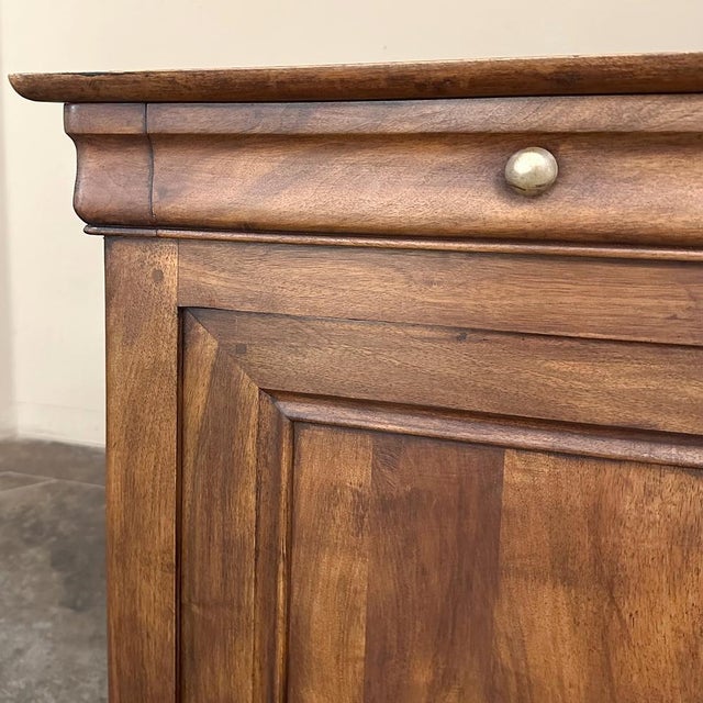 19th Century French Louis Philippe Period Walnut Buffet ~ Enfilade ~ Credenza For Sale - Image 13 of 18
