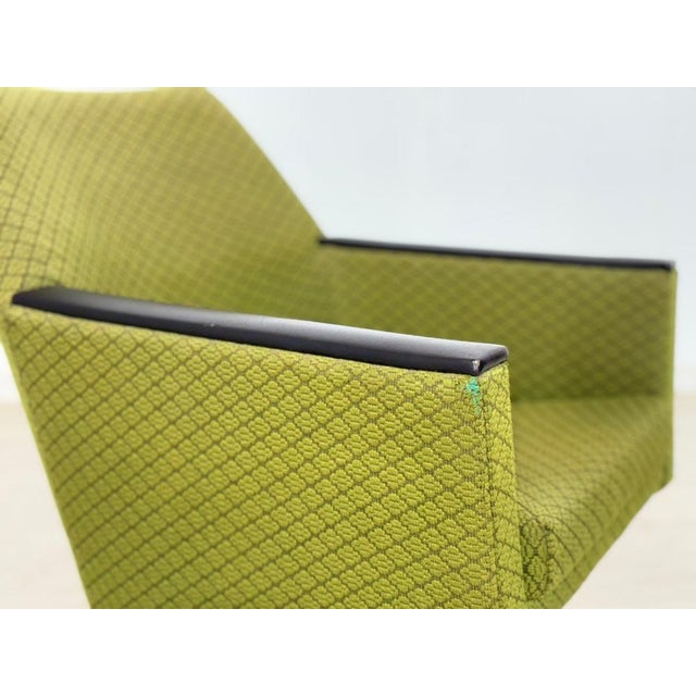 Wood Vintage Swivel Armchair, 1960s For Sale - Image 7 of 10