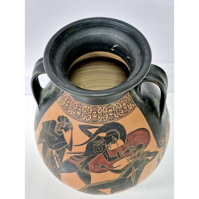 1950s Vintage Greek Ceramic Vase, 1950s For Sale - Image 5 of 7