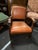 1930s Vintage Bridge Chair in Leather, 1930s For Sale - Image 5 of 8