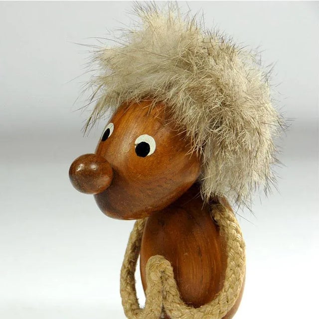 Italian Teak Figure from Ciola, 1960s. For Sale - Image 3 of 7