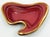 Chelsea House Inc Vintage Raspberry Pink Gold and Black California Pottery Ceramic Boomerang Bowl For Sale - Image 4 of 8