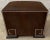 Jerry Pair Leather Upholstered Greek Key Ottoman From the Madeline Stuart Collection For Sale - Image 4 of 6