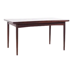 Johannes Nørgaard for Nørgaards Møbelfabrik Mid Century Danish Rosewood Hidden Leaf Dining Table