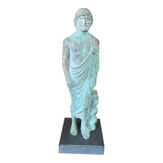1990s Asclepius Ancient Greek God of Medicine Healing Statue For Sale