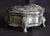 Vintage Metal Trinket Box Lion Paw Feet Santa Sleigh Jewelry Box Velvet Lined For Sale - Image 12 of 15