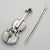 Metal Vintage Italian Handmade Genuine Silver Violin Miniature with Metal Case by Sacchetti Silversmith, 1970s For Sale - Image 7 of 16