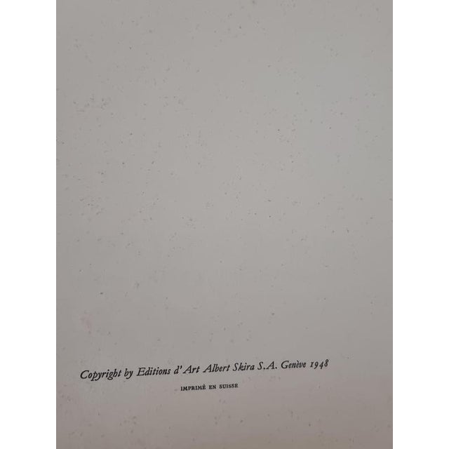 Paper Print Depicting Pablo Picasso Vallauris Plate with Face in Blue from Albert Skira, Mid-20th Century For Sale - Image 7 of 9