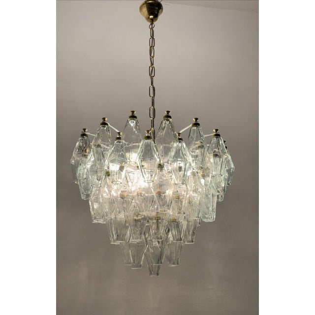 Murano Glass Polygon Chandelier, 1980s For Sale - Image 3 of 14