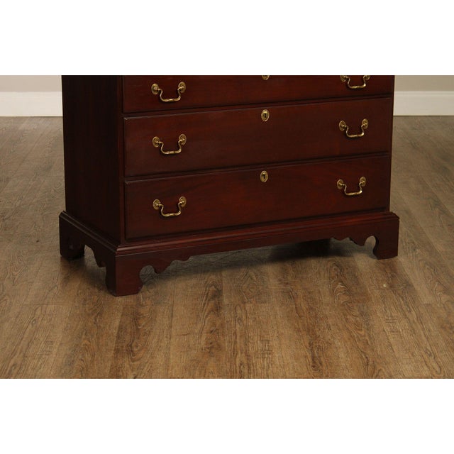 Brown Link Taylor Chippendale Style Mahogany Chest on Chest For Sale - Image 8 of 18