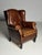 Wingback Club Chair in Sheep Leather For Sale - Image 17 of 18
