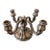19th Century German Silver Rococo 4-Arm Candelabra For Sale