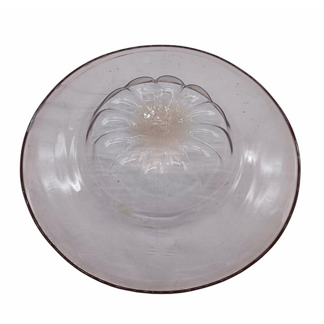 Mauve Murano Glass Centerpiece by Vittorio Zecchin for MVM Cappellin, Italy, 1930s For Sale - Image 4 of 8