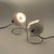 Italian Targetti Sankey Eyeball Lamps in White and Chrome, 1970s, Set of 2 For Sale - Image 9 of 11