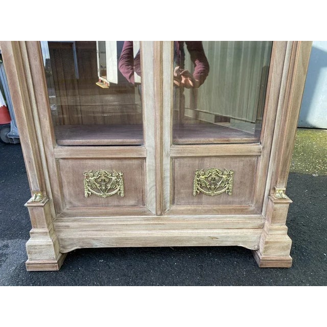 Empire French Bleached Display Cabinet, 1920s For Sale - Image 10 of 13