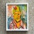Vintage Fauvist Signed Original Oil Portrait Painting on Board For Sale - Image 4 of 6