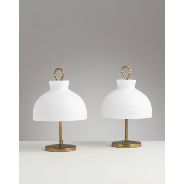 Vintage LTA3 Arenzano Small Model Table Lamp in Brass by Ignazio Gardella for Azucena, 1950s For Sale - Image 12 of 18