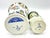 Elevate your collection with this exquisite pair of Vintage Mid-Century Modern Royal Delft Hand-Painted Porceleyne Fles...