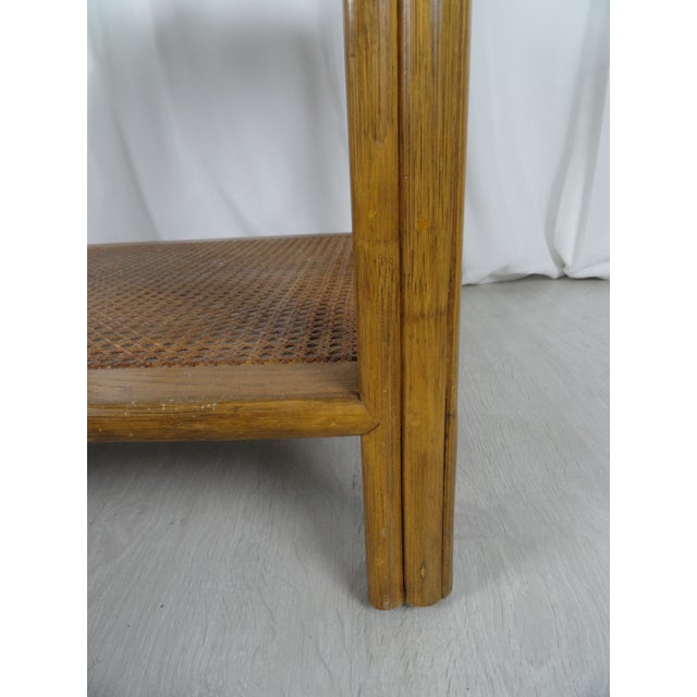 1980s Mid-Century Modern McGuire Side Table For Sale In Miami - Image 6 of 8