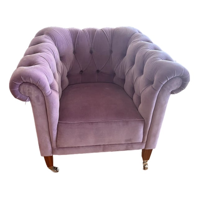 David Linley Wesselton Chair in Lavender For Sale