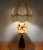 Hollywood Regency 1950s Accurate Casting Hollywood Regency Cherub Lamp - 37" Manganese Glass & Victorian Fringe For Sale - Image 3 of 14