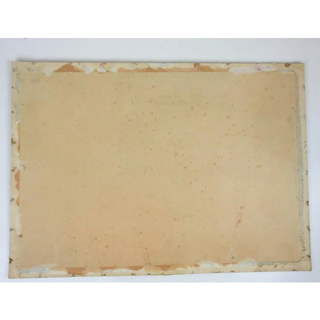 Paint Vintage Mid 20th Century Impressionist Meadow Landscape Painting For Sale - Image 7 of 7