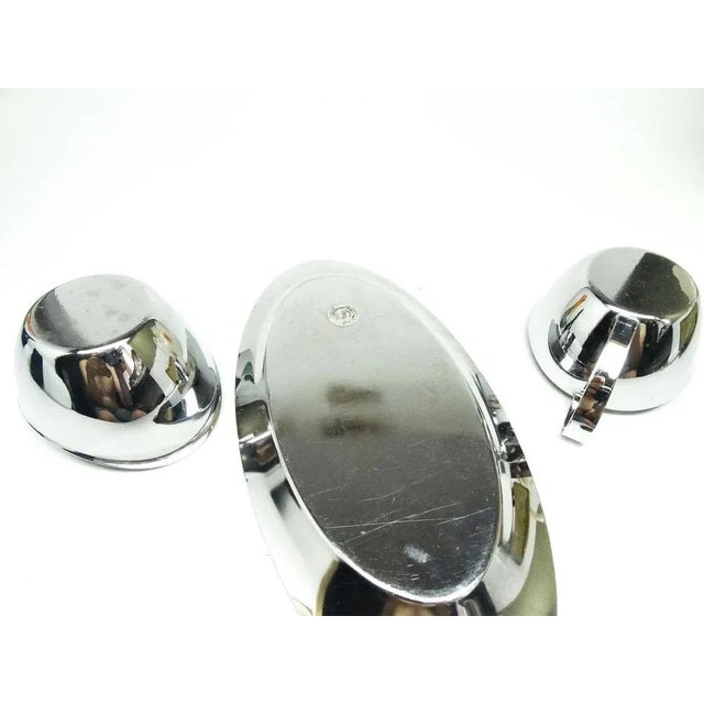 Pop-Art Sugar Bowl and Milk Jug, Sweden, 1960s, Set of 3, in Very Good conditions. Designed 1960 to 1969