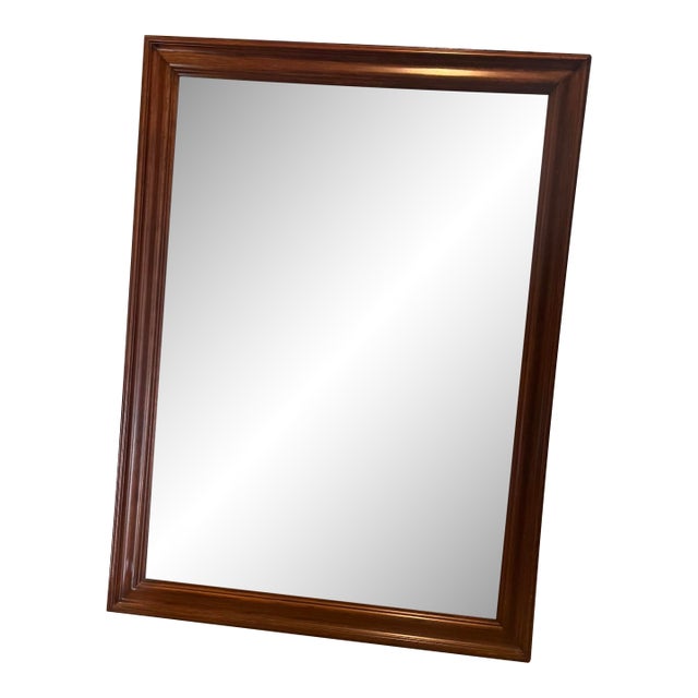 Vintage Solid Cherry Pennsylvania House Dresser Mirror Dimensions 35” X 47” For Sale