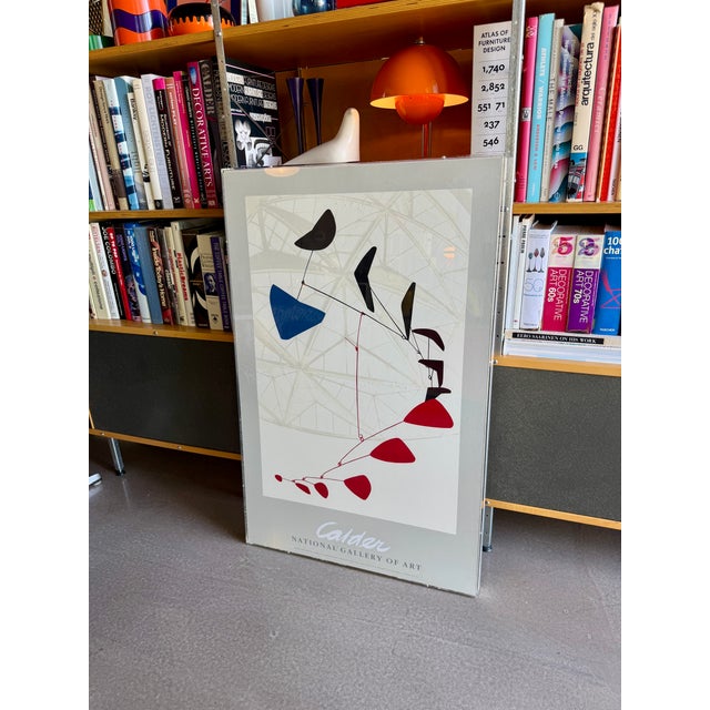 Mid-Century Modern Alexander Calder 1977 National Gallery of Art Exhibition Poster Custom Acrylic Box Frame Jerry Solomon La For Sale - Image 3 of 16