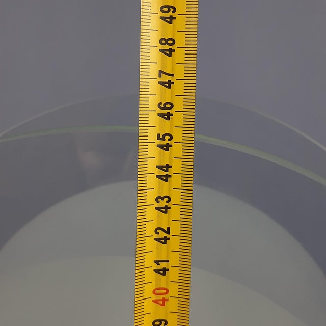 Space Age Satin Glass Table Lamp with Black Conical Base, 1970 For Sale - Image 11 of 12