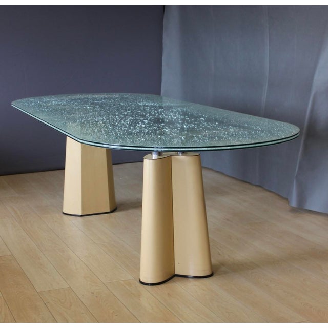 Vintage Dining Table with Broken Glass Effect Top, 1970 For Sale - Image 10 of 16